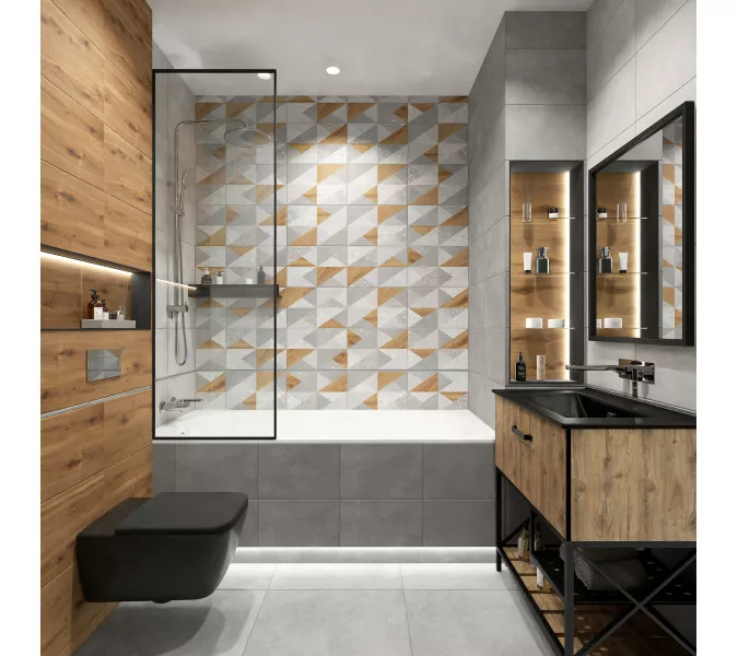 Плитка облиц. Vision Светло-серый  40*27, Выбрать цвет: Светло-серый, изображение 8