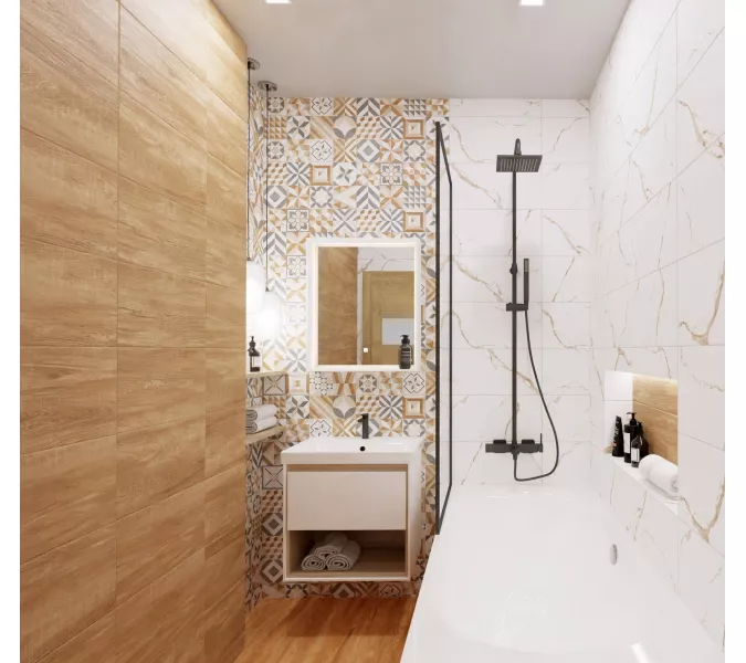 Плитка грес глаз. Stain GT Коричневый  15*60, изображение 12