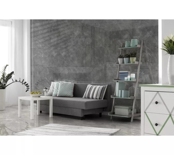 Керамогранит Lucciano_GT Темно-серый  60x120 полир., Выбрать цвет: Темно-серый, изображение 12