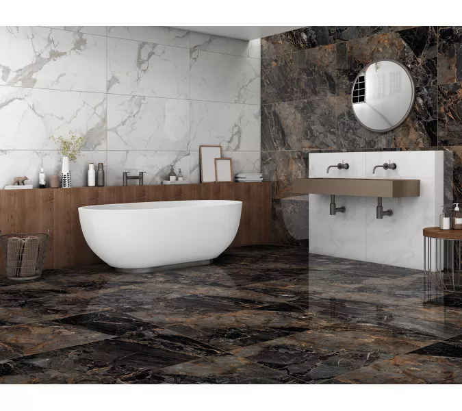 Керамогранит Calacatta Imperial_GT Белый 60х60/60x120 полир., Выбрать размер: 60*120, изображение 17