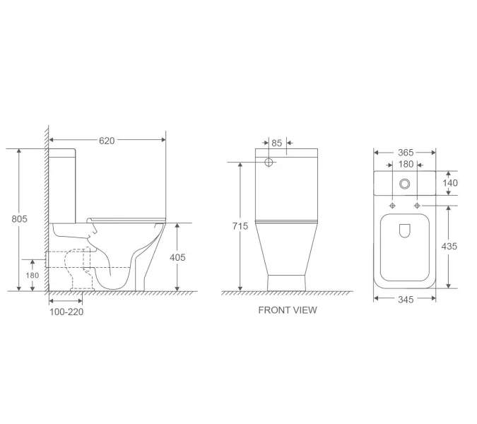 Унитаз-компакт БЕЗОБОДКОВЫЙ WeltWasser Rotbach 011 GL-WT (слив TORNADO) белый глянец, изображение 3