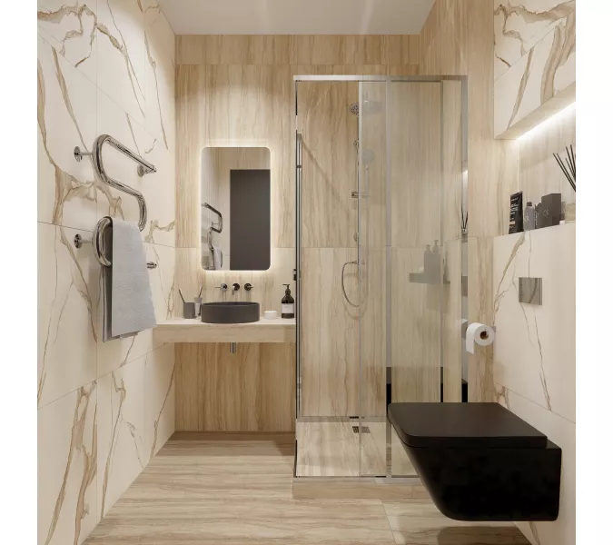 Плитка грес глаз. Majestic_GT Белый 60*60/60*120, Выбрать размер: 60*60, изображение 17