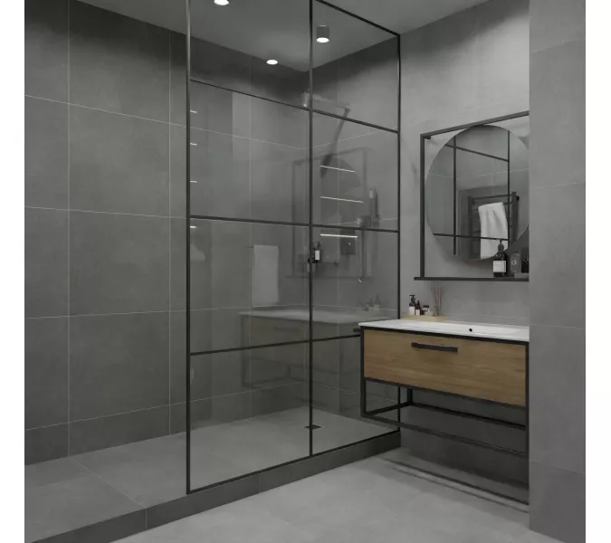 Плитка грес глаз. Boreal_GT Темно-серый 60*60, Выбрать цвет:  темно-серый, изображение 6