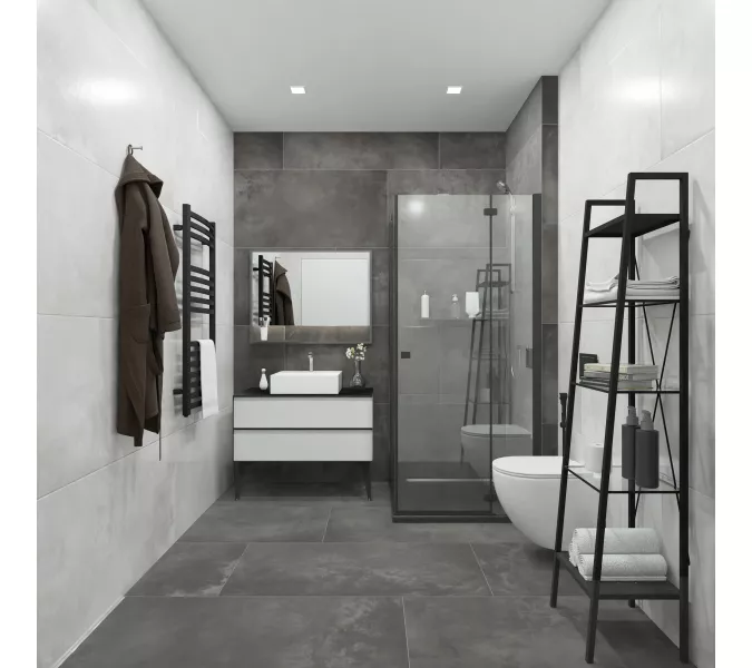 Плитка грес глаз. Vibe_GT Светло-серый  60*60/60*120, Выбрать цвет: Светло-серый, Выбрать размер: 60х120, изображение 18