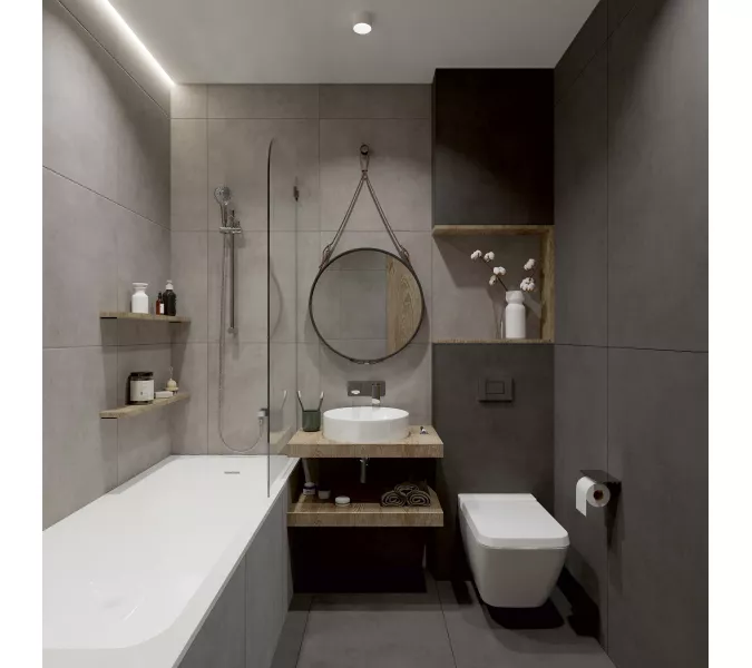 Плитка грес глаз. Stardust_GT Серый 60*60/60*120 карвинг, Выбрать цвет: Серый, Выбрать размер: 60х120, изображение 14