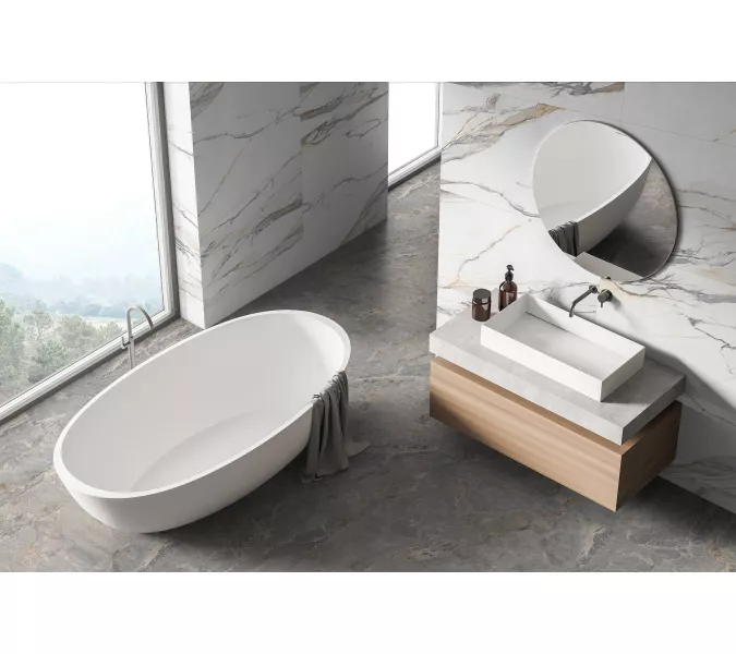 Керамогранит Statuario Elite_GT Белый  60x120 граниль, изображение 8