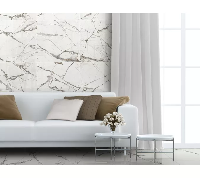 Керамогранит Timeline_GT Белый  60x60/60х120 полир., Выбрать размер: 60*60, изображение 17