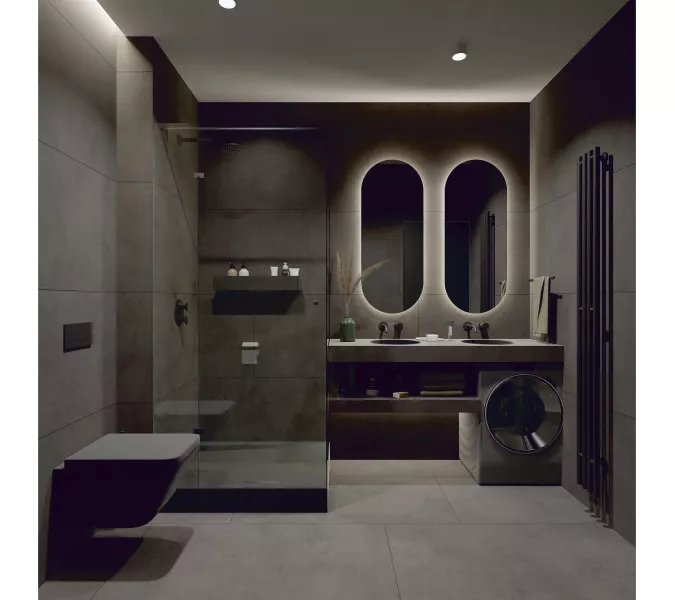 Плитка грес глаз. Stardust_GT Серый 60*60/60*120 карвинг, Выбрать цвет: Серый, Выбрать размер: 60х120, изображение 15