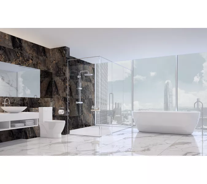 Керамогранит Calacatta Imperial_GT Белый 60х60/60x120 полир., Выбрать размер: 60*120, изображение 11