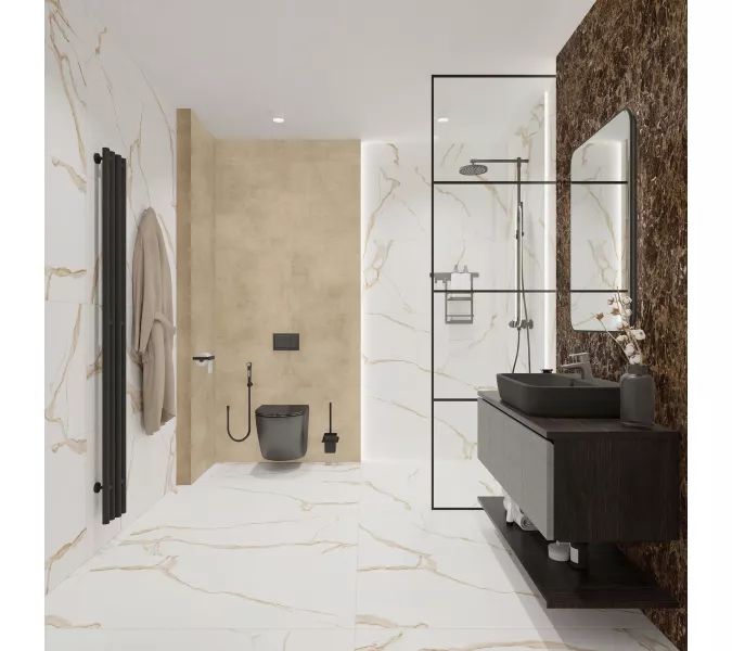 Плитка грес глаз. Majestic_GT Белый 60*60/60*120, Выбрать размер: 60*60, изображение 19