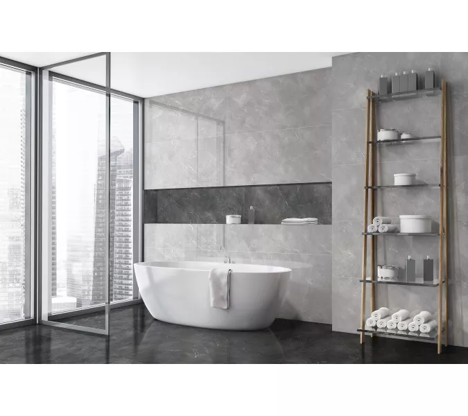 Керамогранит Lucciano_GT Темно-серый  60x120 полир., Выбрать цвет: Темно-серый, изображение 14