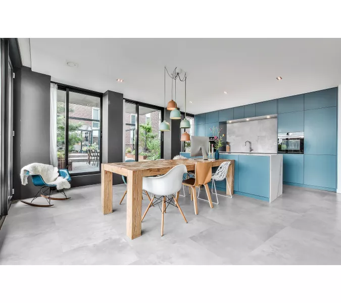 Плитка грес глаз. Vibe_GT Светло-серый  60*60/60*120, Выбрать цвет: Светло-серый, Выбрать размер: 60х120, изображение 8