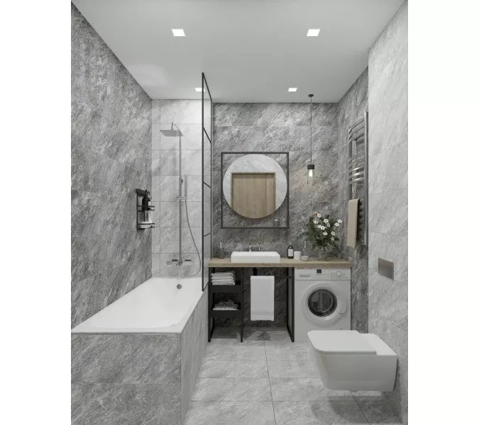 Керамогранит Thor_GT Светло-серый, Выбрать цвет: Светло-серый, Выбрать размер: 30х60, изображение 15