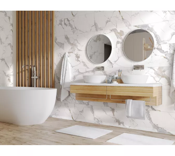 Керамогранит Calacatta Imperial_GT Белый 60х60/60x120 полир., Выбрать размер: 60*120, изображение 14