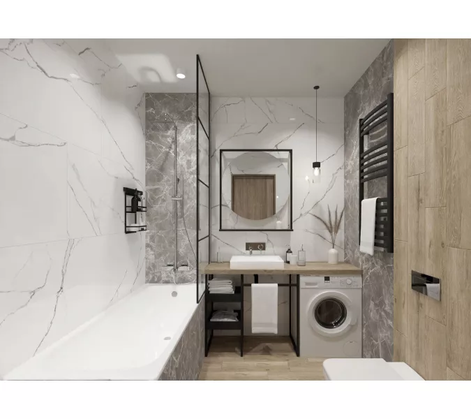 Плитка грес глаз. Marmo_GT Белый 60*60/60*120, Выбрать размер: 60*60, изображение 23