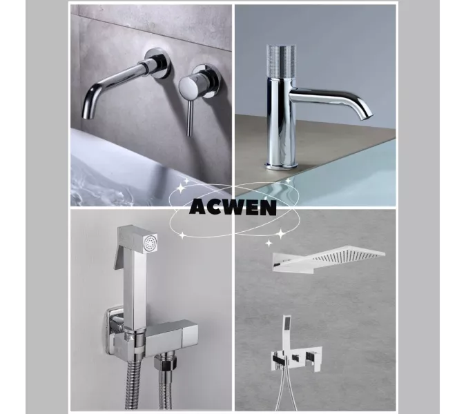 Душ гигиенический ACWEN 82009 хром, Выбрать цвет: глянцевый хром, изображение 13