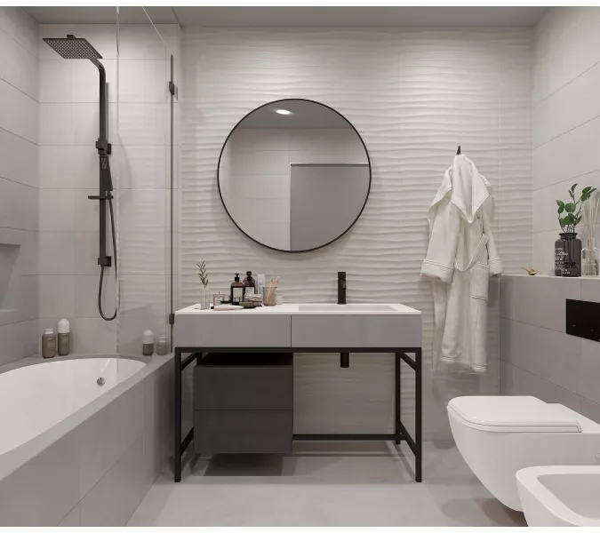 Плитка облиц. Eco Loft GT Светло-серый  60*25 (03), Выбрать цвет: Светло-серый рельеф, изображение 9