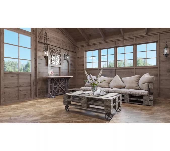 Плитка грес глаз. Оксфорд Коричневый  15*60, изображение 9