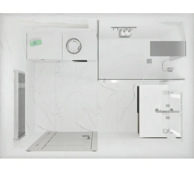 Керамогранит Princess_GT Белый  60x120 полир., Выбрать цвет: Белый полированный, Выбрать размер: 60х120, изображение 6