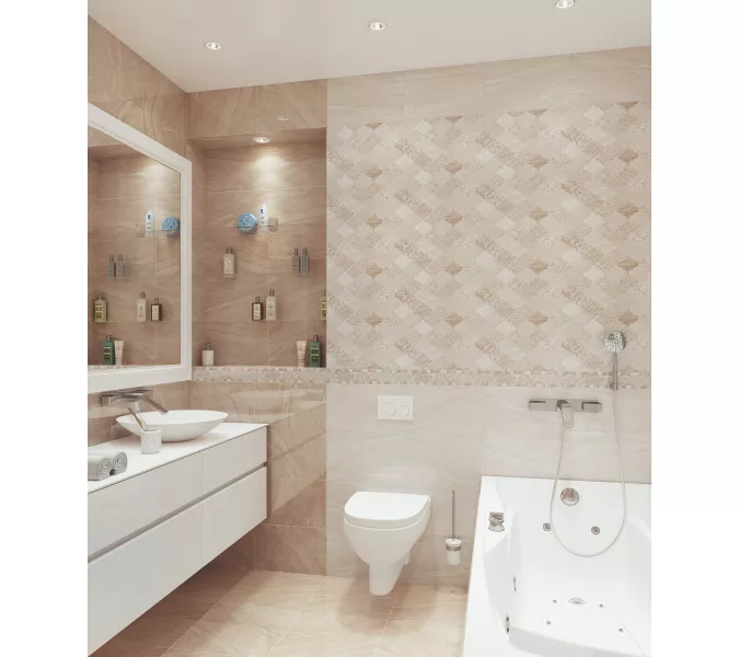 Плитка облиц. Ternura Бежевый  40*25 /50*50, Выбрать цвет: Бежевый, Выбрать размер: 50х50, изображение 7