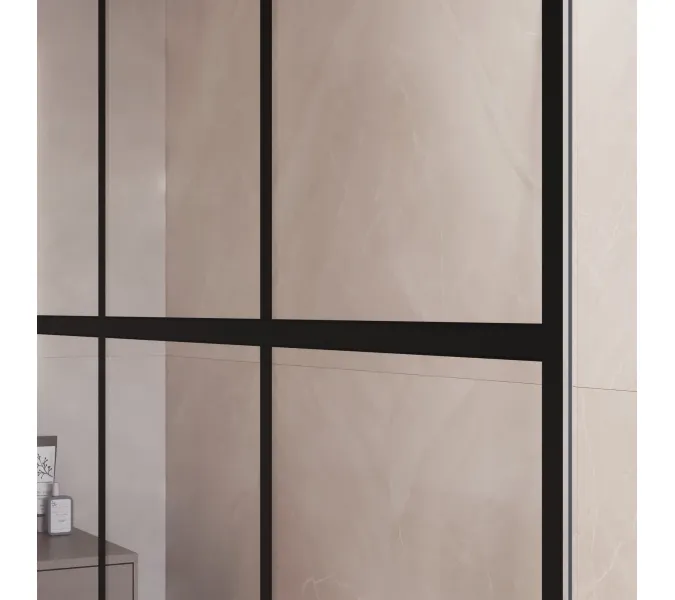 Душевая перегородка RGW WA-018B, Цвет стекла: прозрачное, Цвет профиля (вариация): Черный, Выбрать размер: 130, изображение 4