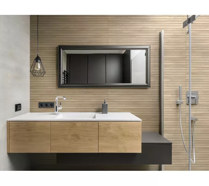 Керамогранит Verano_GT Беж. 60x120 рейки, Выбрать цвет: Бежевый, изображение 6