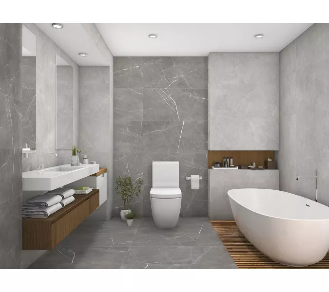 Плитка грес глаз. Bliss_GT Серый 60*60/60*120, Выбрать размер: 60*120, изображение 16