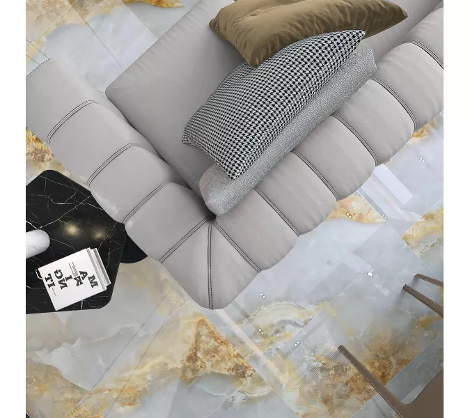 Керамогранит Cometa_GT Голубой 60x120, изображение 8