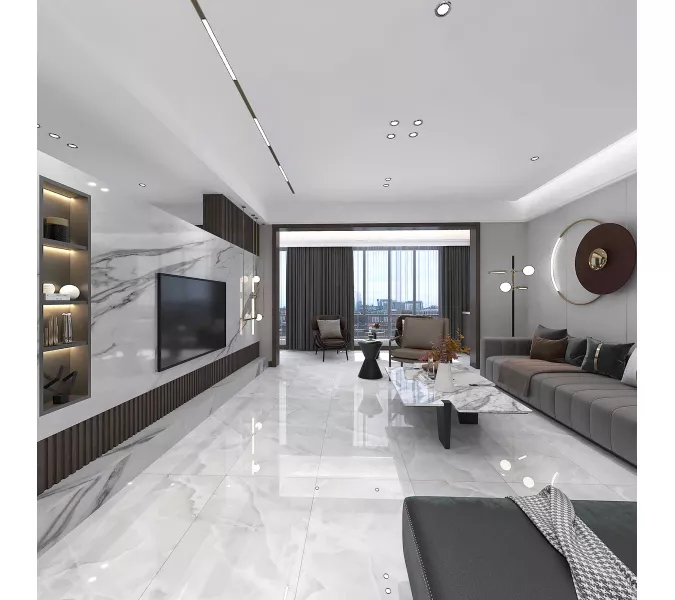 Керамогранит Carina_GT Светло-серый 60x120, изображение 7