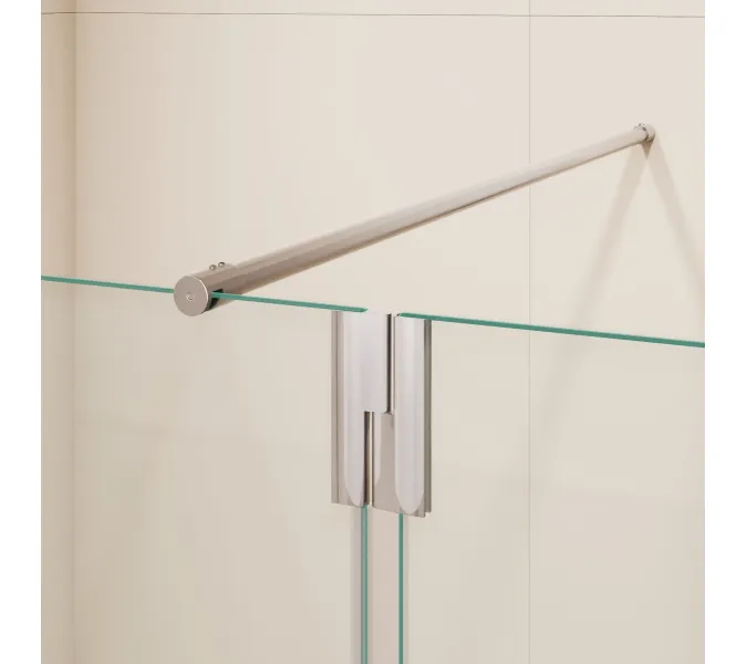 Душевая перегородка RGW WA-051 (WA-010 + Z-071), Цвет стекла: прозрачное, Цвет профиля (вариация): Хром, Выбрать размер: 80, изображение 8