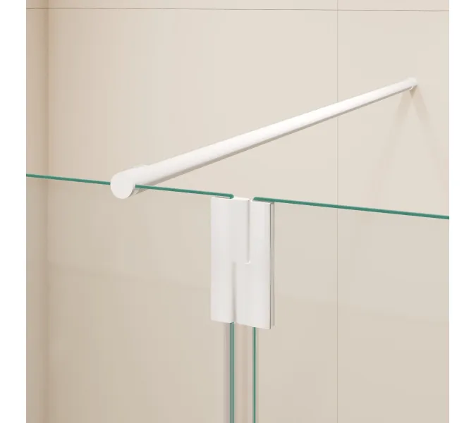 Душевая перегородка RGW WA-051W (WA-01W0 + Z-071W), Цвет стекла: прозрачное, Цвет профиля (вариация): Белый, Выбрать размер: 110, изображение 8