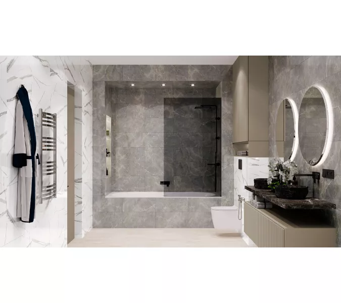 Настенная плитка Spring_GT Серый  30x60, Выбрать цвет: Серый, изображение 12