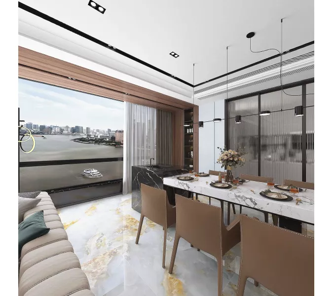 Керамогранит Cometa_GT Голубой 60x120, изображение 10