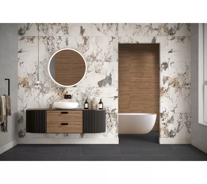 Керамогранит Nylo_GT Черный 60x120, Выбрать цвет: Черный, изображение 12