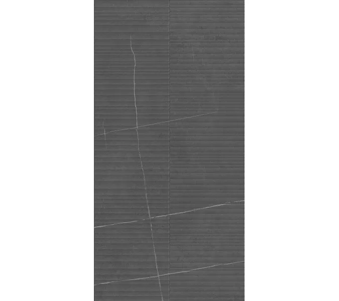 Керамогранит Nylo_GT Черный 60x120 линии, Выбрать цвет: Черный/линии, изображение 2