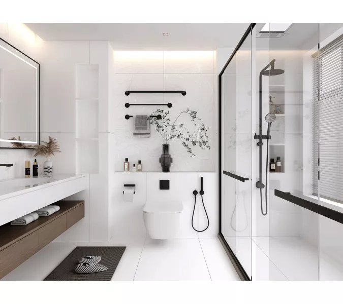 Керамогранит Lavina_GT Белый 60x120, Выбрать цвет: Белый, изображение 4