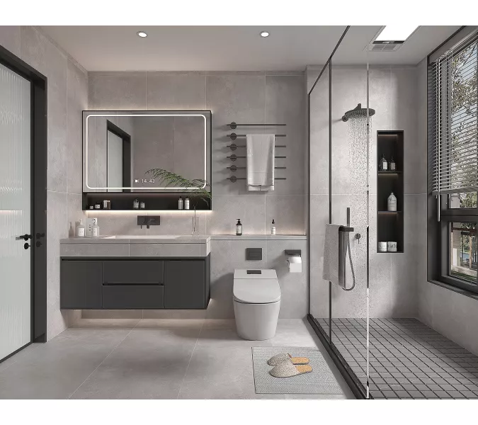 Керамогранит Lids_GT Серый 60x120, Выбрать цвет: Серый, изображение 6