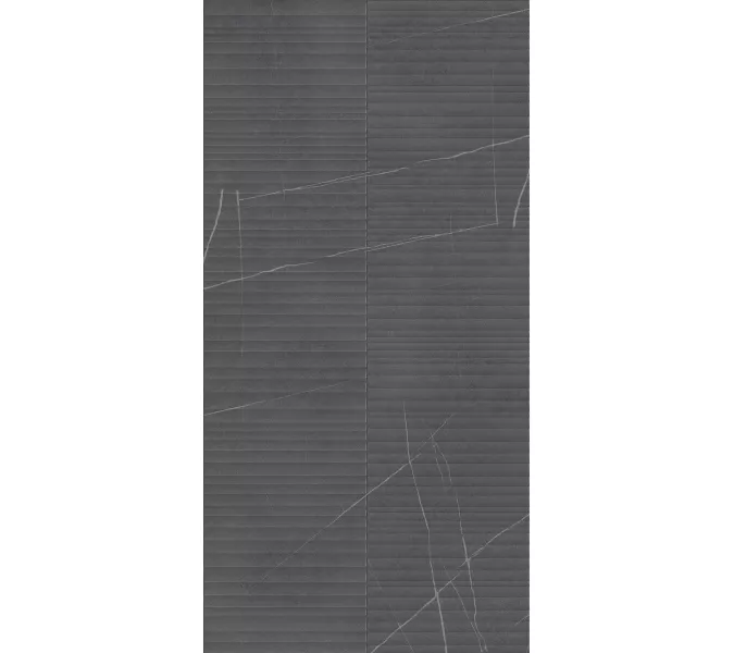 Керамогранит Nylo_GT Черный 60x120 линии, Выбрать цвет: Черный/линии, изображение 5