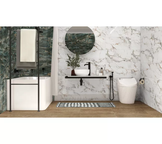 Настенная плитка Marigold_GT Белый 30x60, Выбрать цвет: Белый, изображение 6