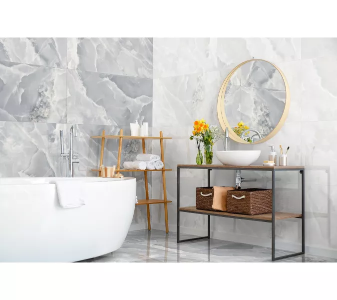 Керамогранит Glissando_GT Голубой, Выбрать цвет: Голубой, Выбрать размер: 60х60, изображение 6