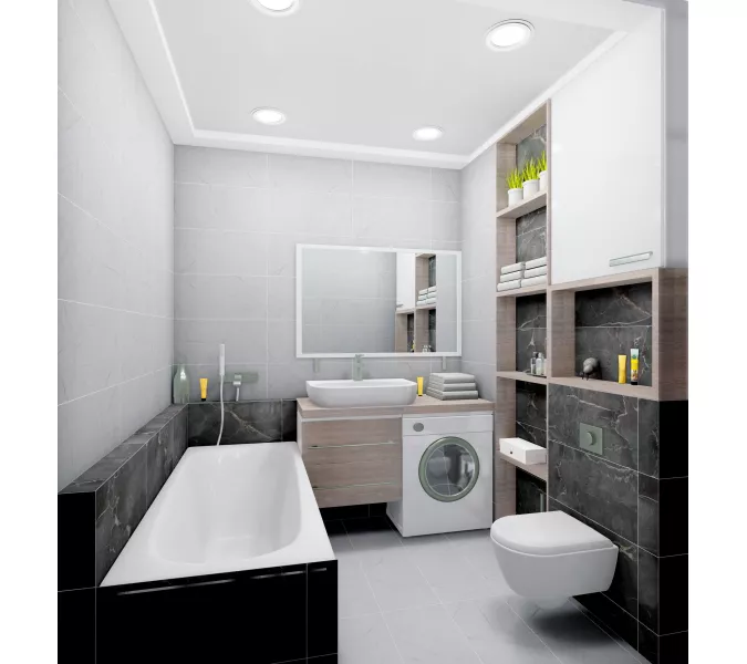 Керамогранит Antares_GT Темно-серый 30x60, Выбрать цвет: Темно-серый, изображение 7