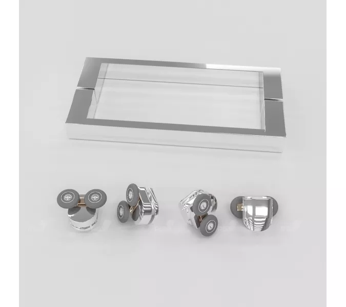 Душевая дверь RGW CL-14, Цвет стекла: прозрачное, Цвет профиля (вариация): Хром, Выбрать размер: 110, изображение 2