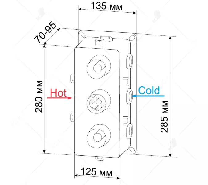 Встраиваемый термосмеситель RGW SP-41, изображение 5