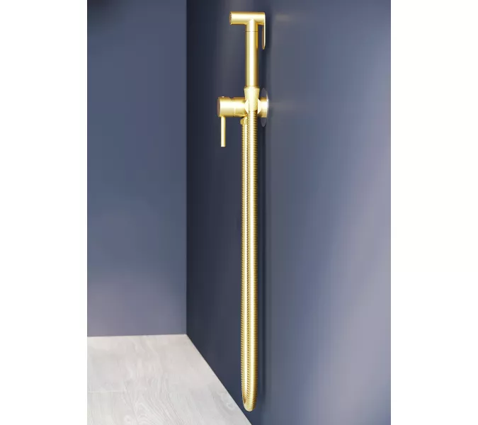 Гигиенический душ со смесителем RGW SP-211Gb, Выбрать цвет: Золото, изображение 4