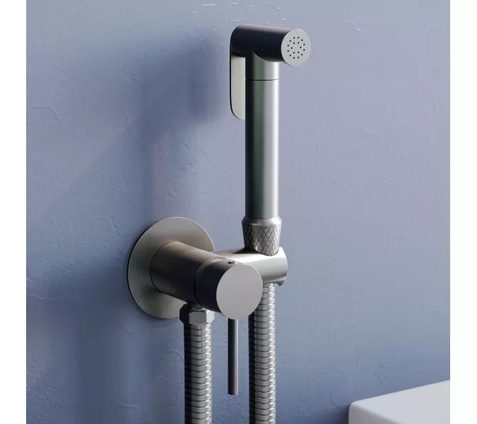Гигиенический душ со смесителем RGW SP-211Gr, Выбрать цвет: Никель, изображение 3