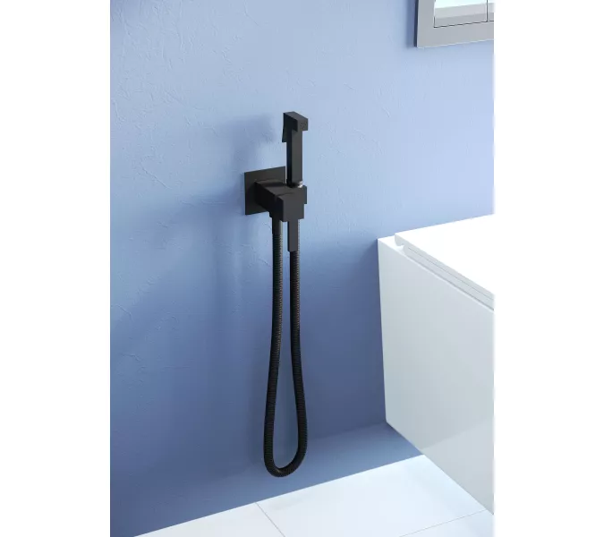 Гигиенический душ со смесителем RGW SP-212B, Выбрать цвет: Черный, изображение 3