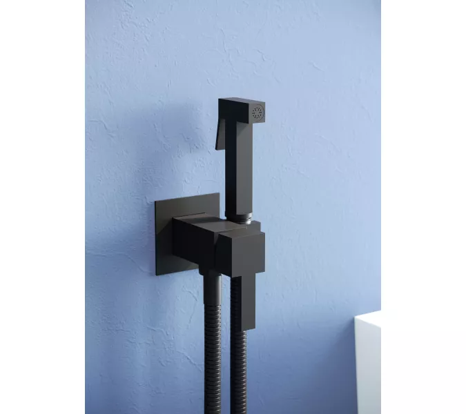 Гигиенический душ со смесителем RGW SP-212B, Выбрать цвет: Черный, изображение 4