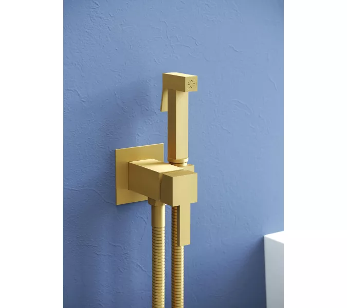 Гигиенический душ со смесителем RGW SP-212Gb, Выбрать цвет: Золото, изображение 4