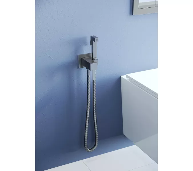 Гигиенический душ со смесителем RGW SP-212Gr, Выбрать цвет: Никель, изображение 3