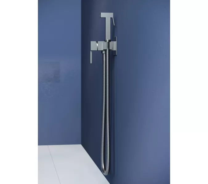 Гигиенический душ со смесителем RGW SP-212Gr, Выбрать цвет: Никель, изображение 5